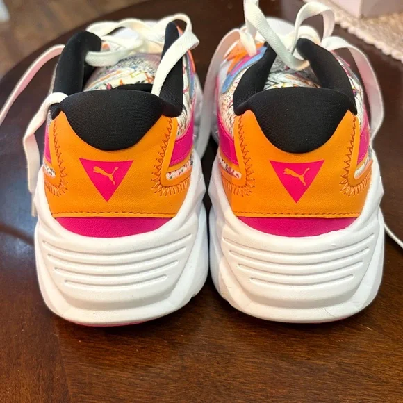 🧡👟PUMA Womens TRC Mira Artisan Lace Up Sneakers Shoes Casual - White. - Picture 7 of 9